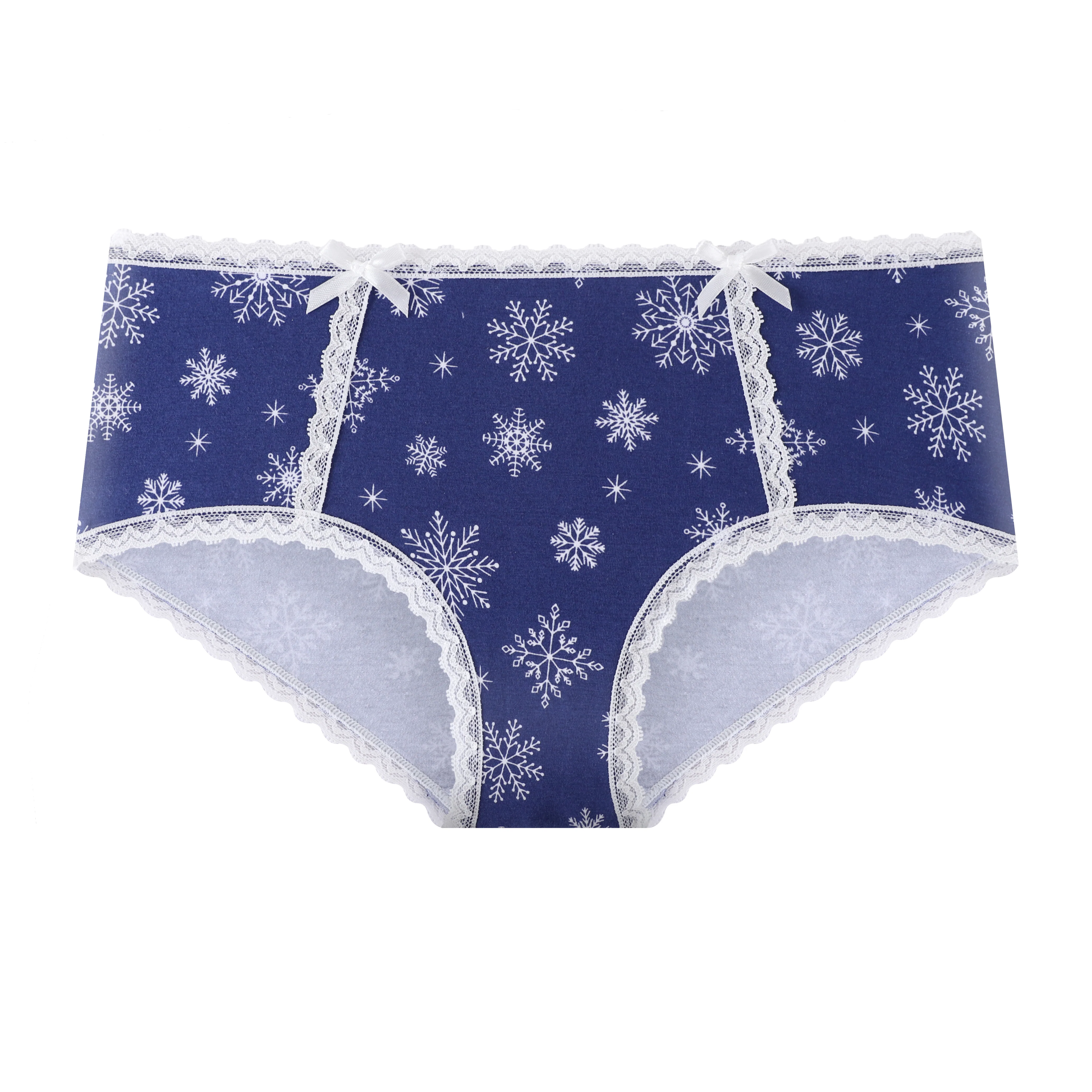 Winter Snowflakes Cotton Boyshort
